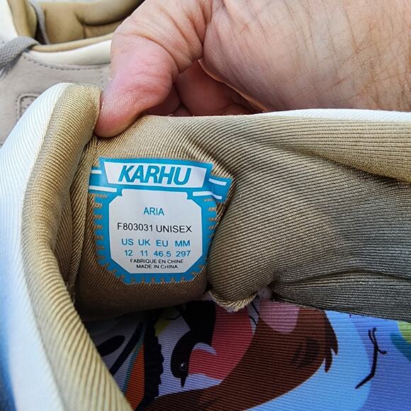 Karhu Finland ARIA Linnut Silver Burch June Bug Unisex Trainers 12 - Picture 6 of 10